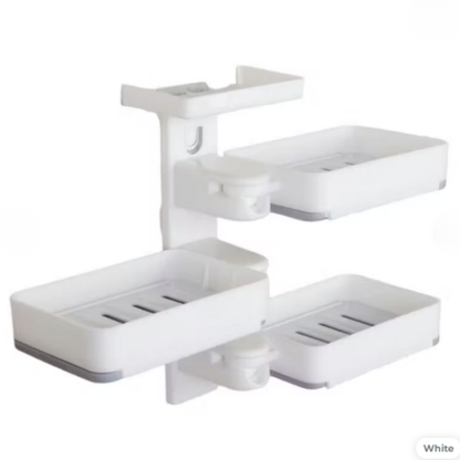 Wall-Mounted Rotating Soap Holder (3 Tier)