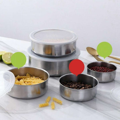 Stainless Steel Food Storage Container Set (5 pcs)