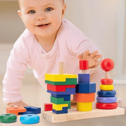 Wooden Stacker Block Shape Tower - DMC Wholesale