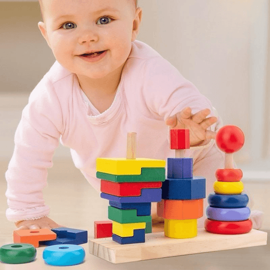 Wooden Stacker Block Shape Tower - DMC Wholesale
