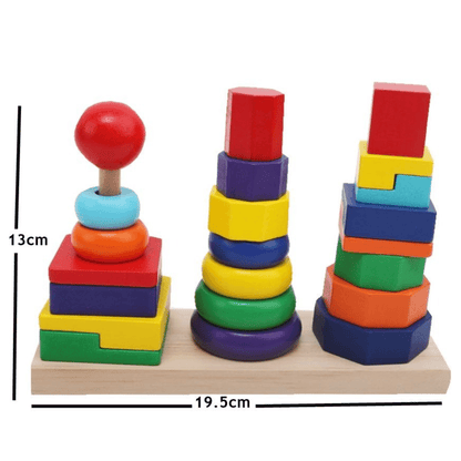 Wooden Stacker Block Shape Tower - DMC Wholesale