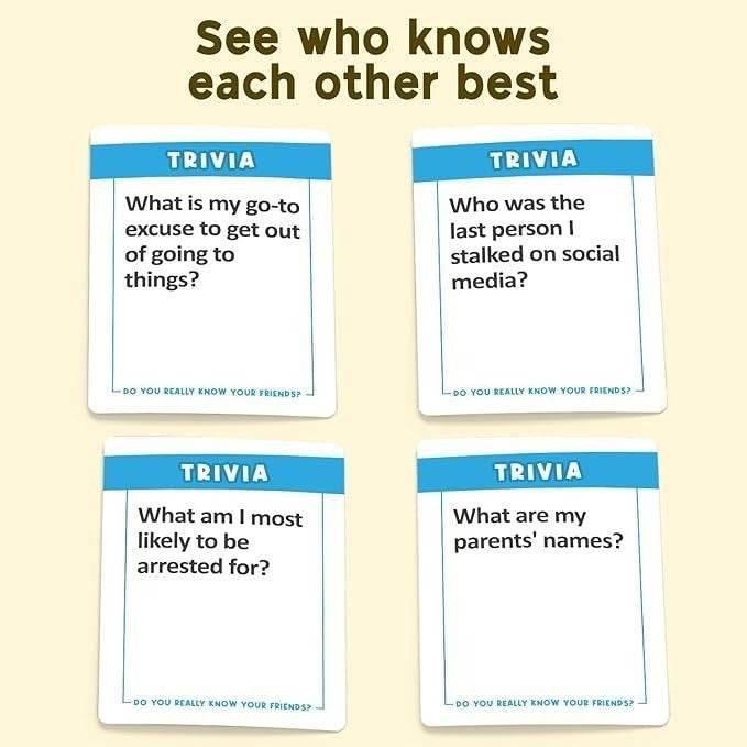 Do You Really Know Your Friends Card Game - DMC Wholesale