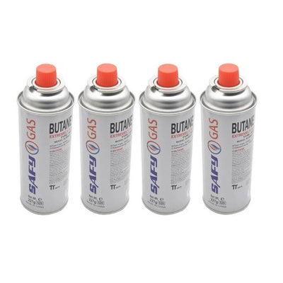 Pack of 4 - SAFY GAS - Butane Canisters 227g
