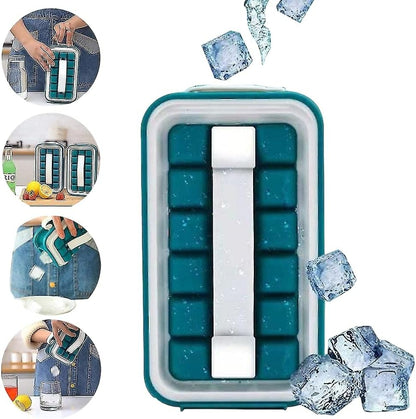 Foldable No Spill Ice Cube Tray