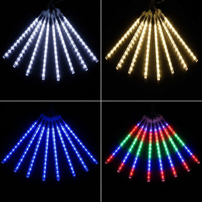Meteor Shower LED Tube Lights - 8 Tube Falling Rain String Lights