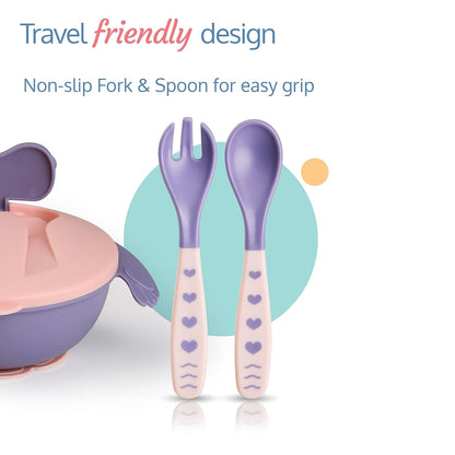 Dr Gym Baby Bowl BPA FREE With Spoon And Fork