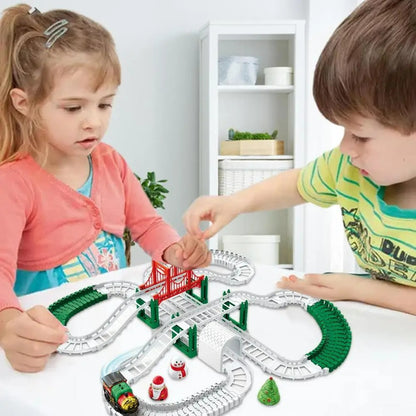 Christmas Electric Train Track Set