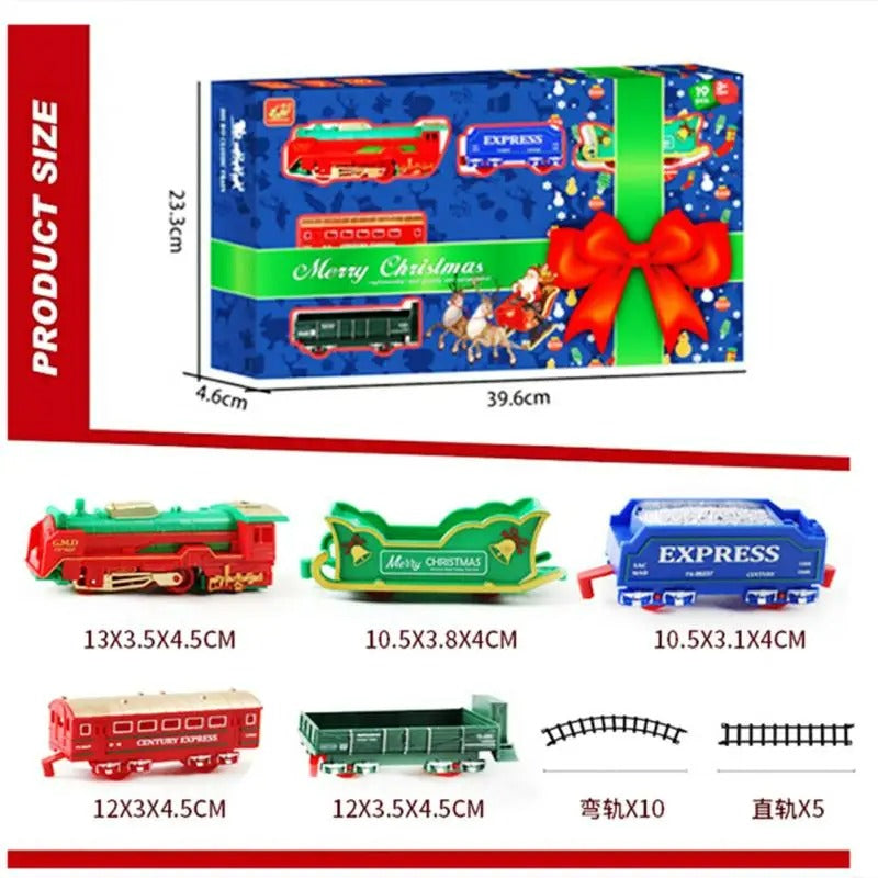 Christmas Electric Construction Train Track Set