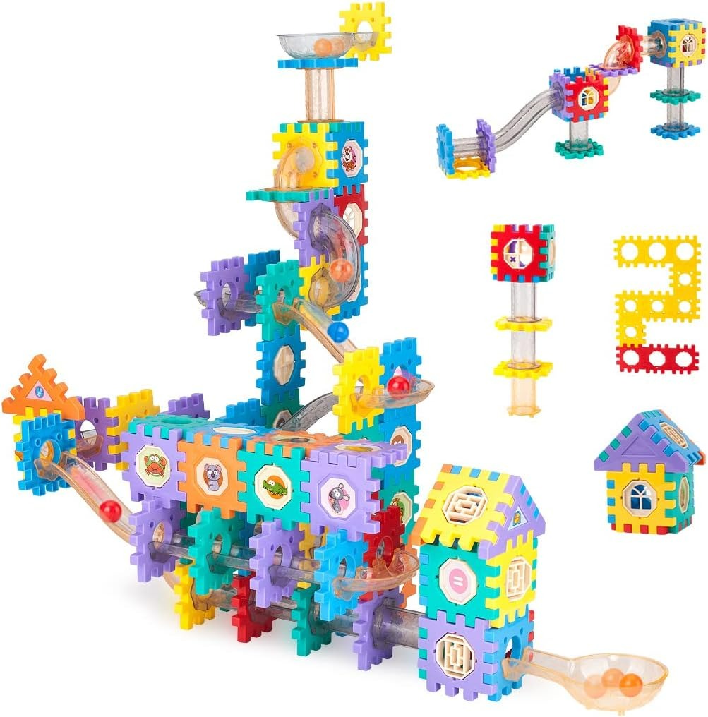 Marble Run Race Track Building Blocks (128pcs)