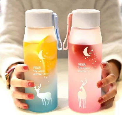 Frosted Water Bottle (600ml)(Colourful)