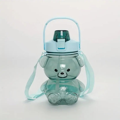 Large Capacity Cute Bear Water Bottle (1.4L)