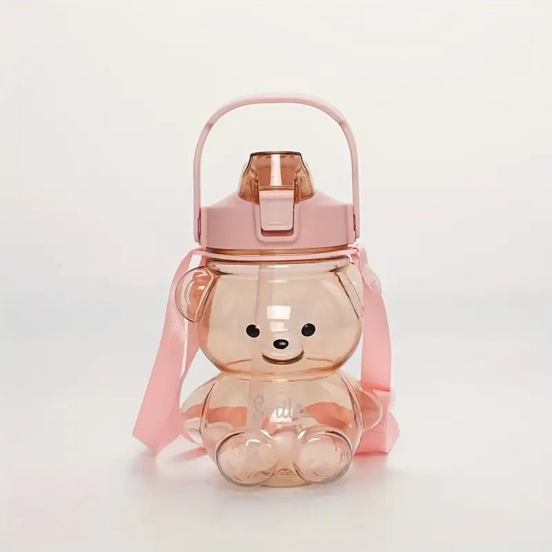 Large Capacity Cute Bear Water Bottle (1.4L)