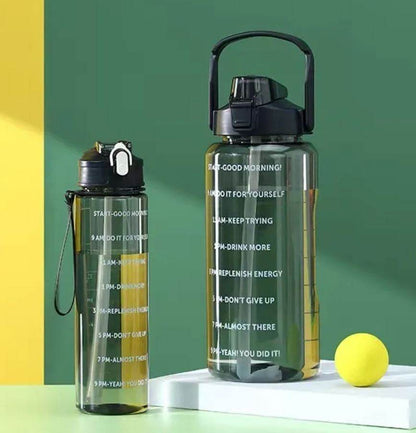 Combo: Clear Motivational Bottle (2 pcs) - DMC Wholesale