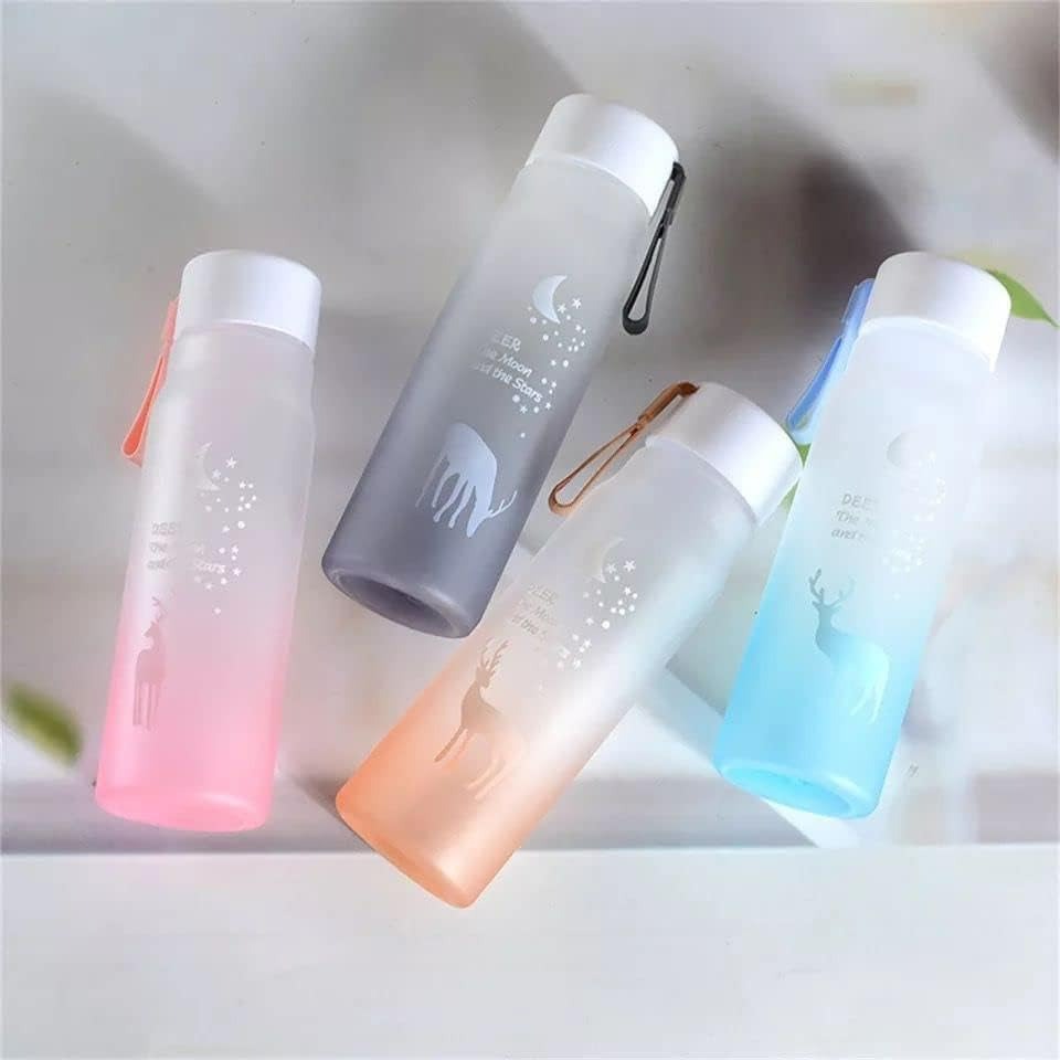 Frosted Water Bottle (600ml)(Colourful)