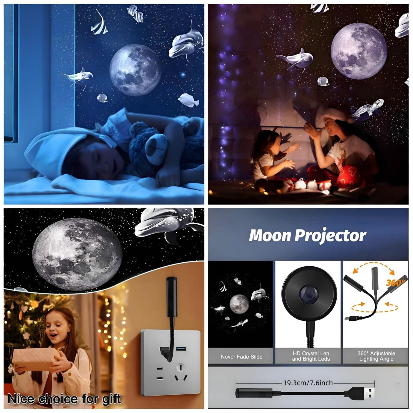 Moon Projector Night Light