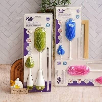 Soft Silicone Bottle Brush Set