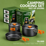 3-Piece Portable Camping Cookware Set