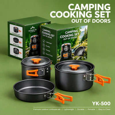 3-Piece Portable Camping Cookware Set