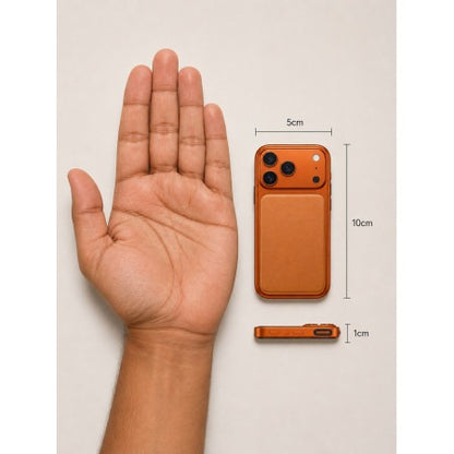 Compact Mini Smartphone with Triple-Camera Design – Orange