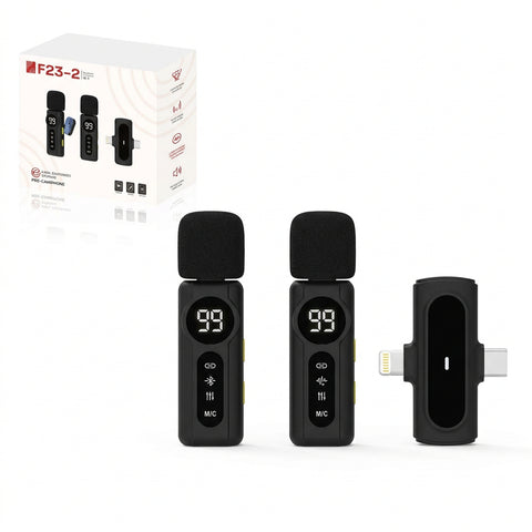 Wireless Bluetooth Karaoke Microphone with LED Display