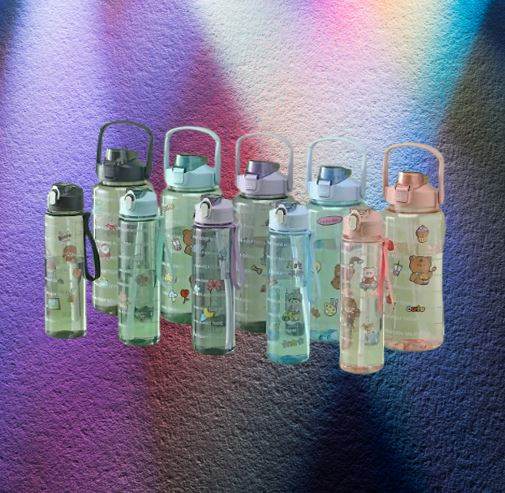 Combo: Clear Motivational Bottle (2 pcs) - DMC Wholesale