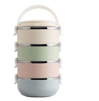 Steel Thermal Insulated Lunch Box (4 Tier)