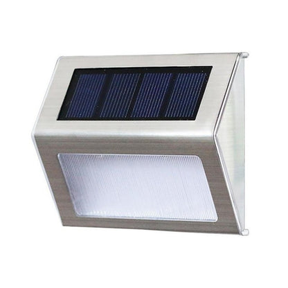 Solar Stainless Steel 3 LED Lamp (2pcs)