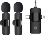 3In1 Wireless Lapel Mobile Phones Microphone