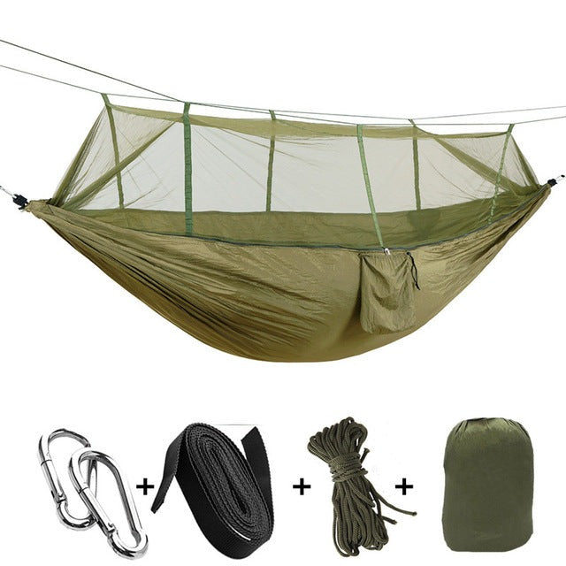 Outdoorsman's Hammock With Mosquito Net