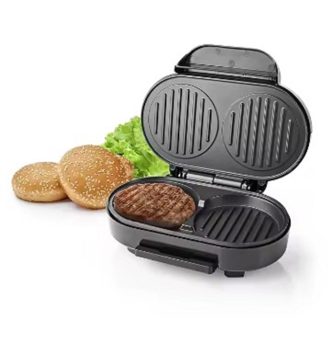 Electric Multi-function Mini Frying Pan 2 Slice Grill Hamburger Maker