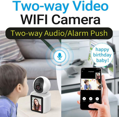 2 Way Wireless One Click Video Call Nanny Cam With 2.8" Screen