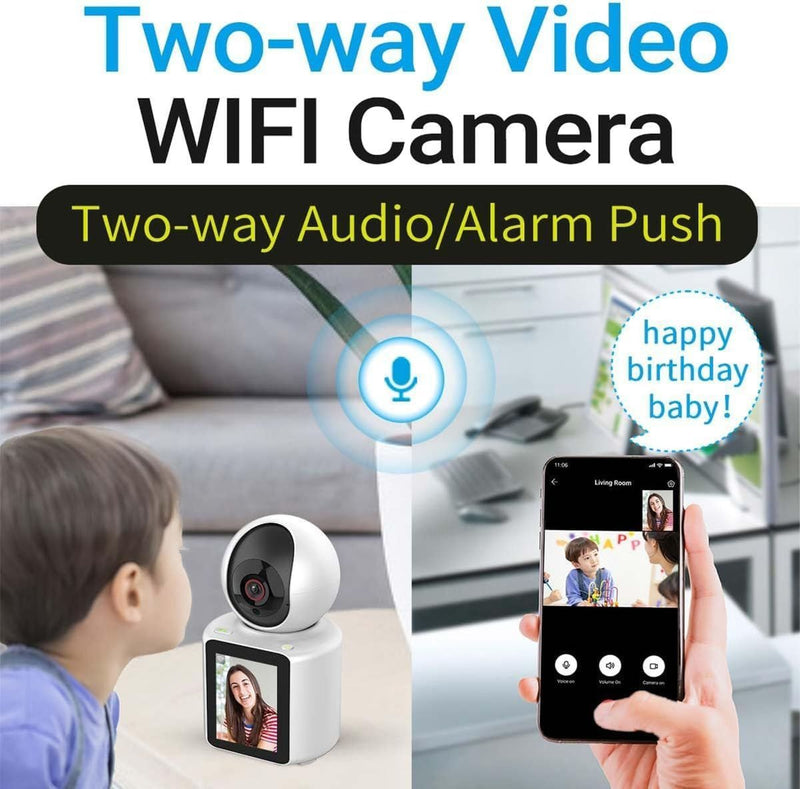 2 Way Wireless One Click Video Call Nanny Cam With 2.8