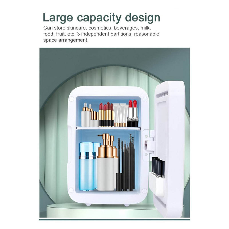 Indoor Mini Beauty Bar Fridge with LED Mirror (75W)(4L)