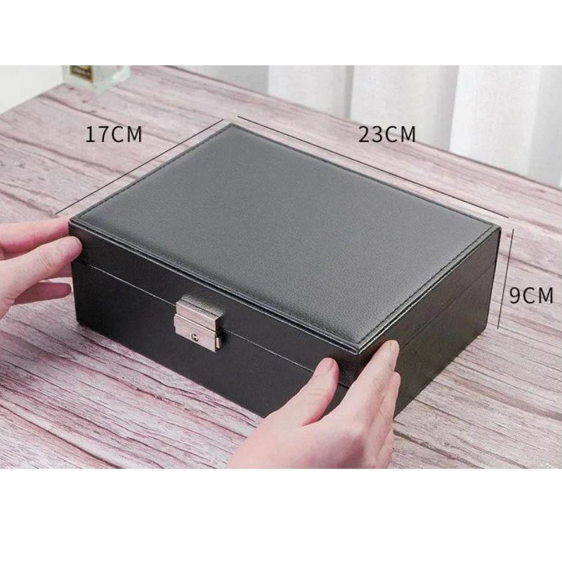 Compact Double Layer Jewelry Storage Organizer