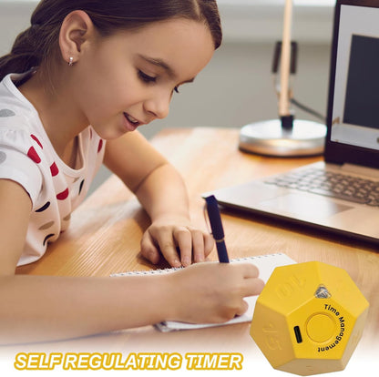 Rotating Cube Clock For Desk And Kitchen