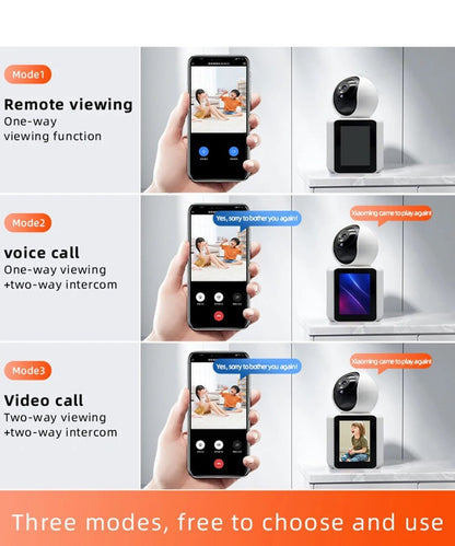 2 Way Wireless One Click Video Call Nanny Cam With 2.8" Screen