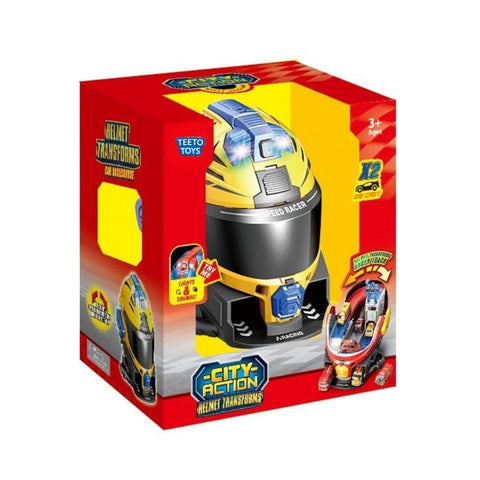 Hot Speed Helmet Parking Lot Playset - Alt View