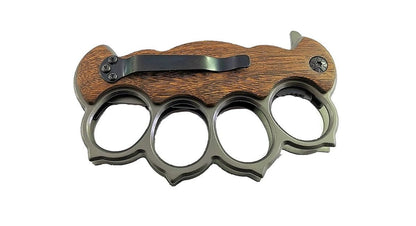 Folding Pocket Knife and Knuckle Duster