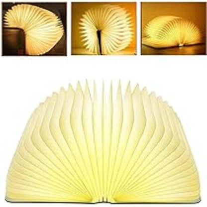 USB Rechargeable 3D LED Creative Wooden Book Night Light - DMC Wholesale