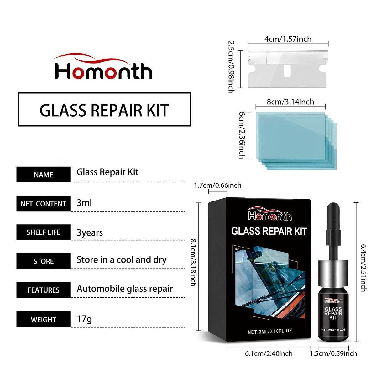 Car Windshield Glass Repair Resin Kit - DMC Wholesale