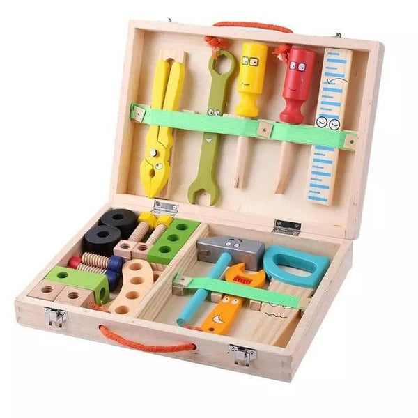 Kids Wooden Toolbox Kit