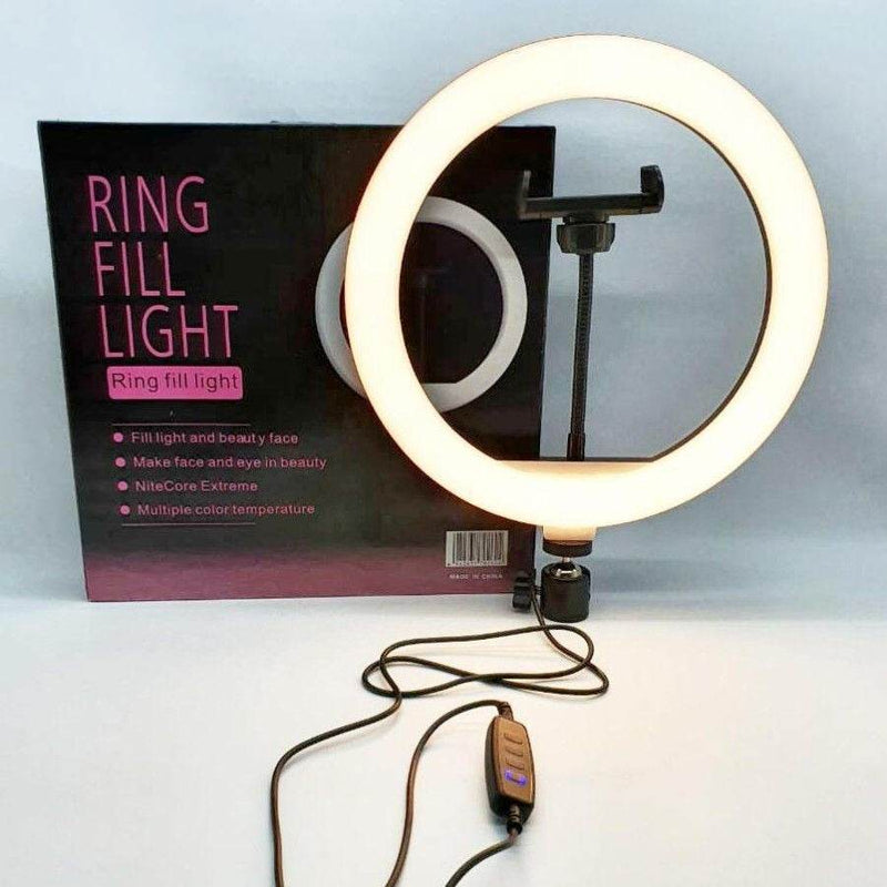 Modern 10 Inch LED Dimmable Selfie Ring Light (Without Stand)
