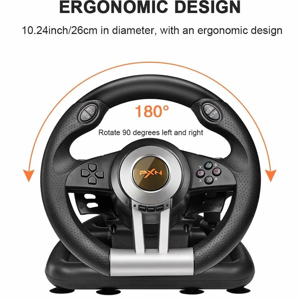 USB Racing Gaming Steering Wheel