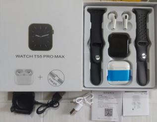 T55 Pro Max Smart Watch With Airpods