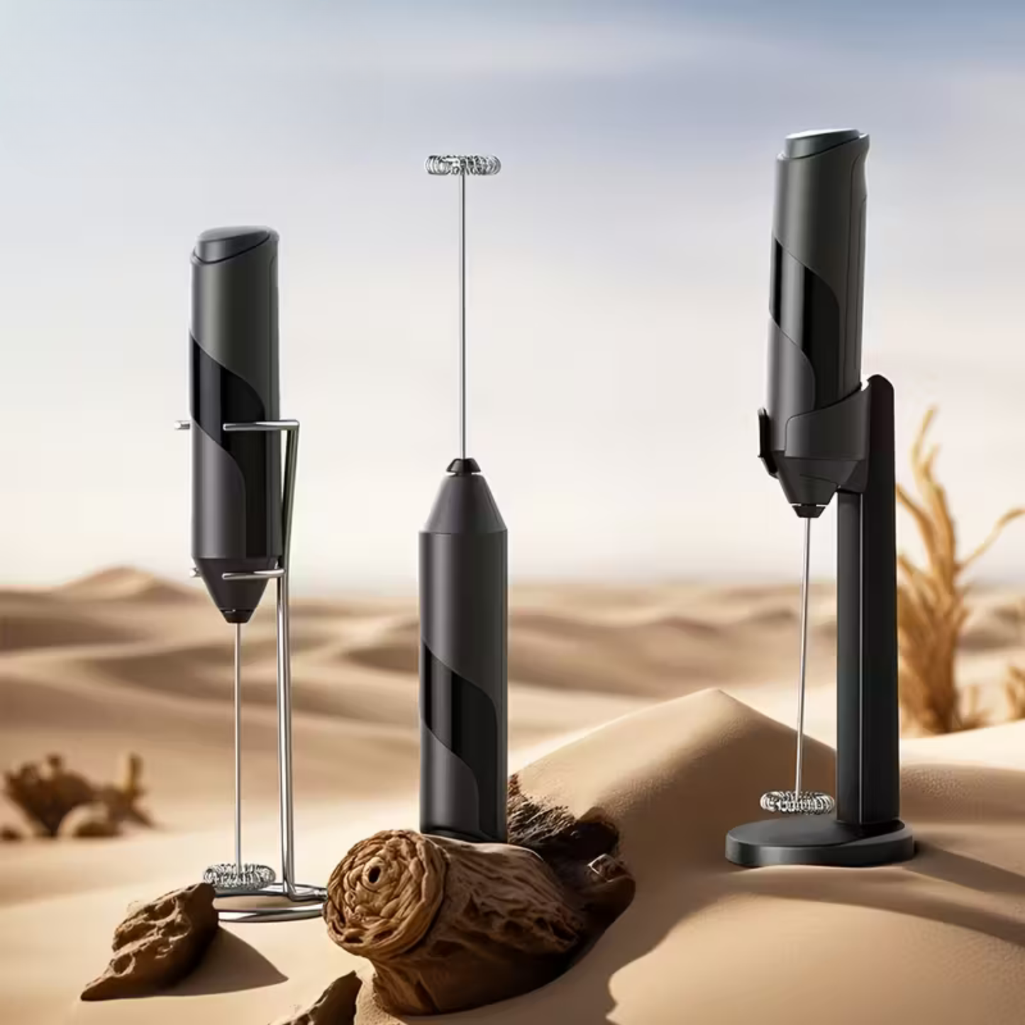 Powerful Milk Frother With Stand (Battery Operated)