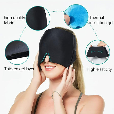 Reusable Cold Hot Therapy Migraine Relief Cap - Alt View
