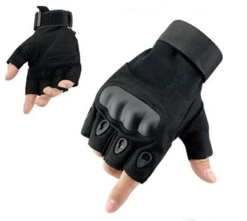 Hard Shell Half Finger Hand Gloves