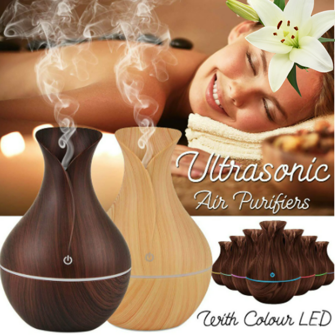 Mini Vase Ultrasonic Aroma Humidifier (150ml)