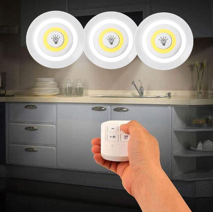 LED Light With Remote Control (3 pcs)