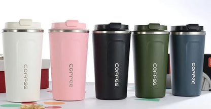 Double Stainless Steel Thermos Coffee Cup (500ml)